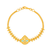 22K Gold Bracelet with Ornate Filigree